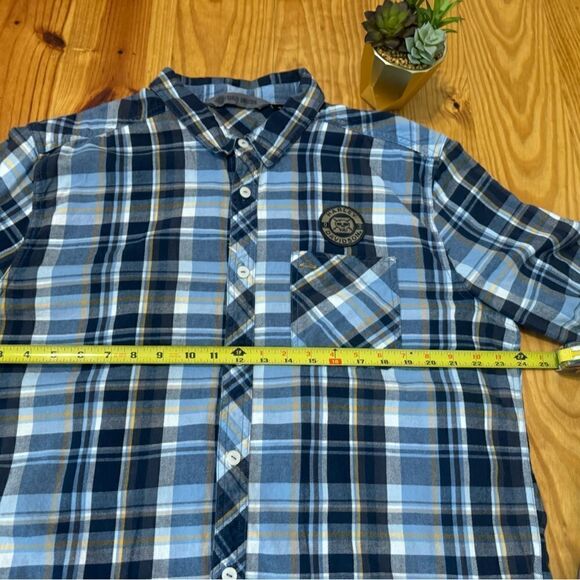 Harley-Davidson Mens Skull Lightning Slim Fit Plaid Woven Shirt 96237-18VM SZ XL - Picture 8 of 12